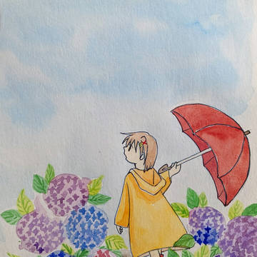 雨あがる。