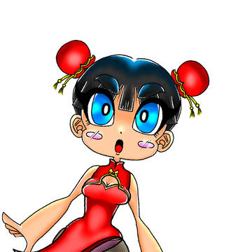 珍しく人間を描いた時