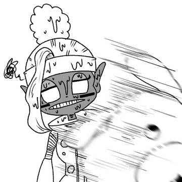 オッチンにベロベロにされたシェパード隊長