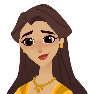 Queen Arianna as Adult Belle