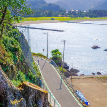 海辺の道