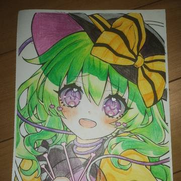 塗り絵塗ったよ〜