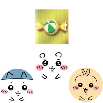 ちいかわ達、キャンディで大変身
