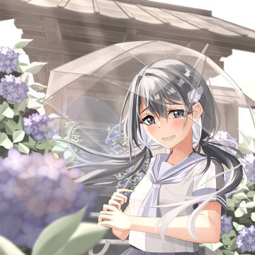 ううん、雨だよ。