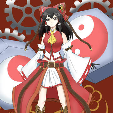 スチームパンクな霊夢さん(過去絵)