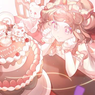 是自设的生贺手书插图～