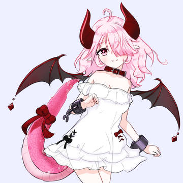 vtuber鎖山ふう ドラゴン娘の姿