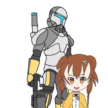 ホロライブの戌神ころねさんとリパブリックコマンドのスコーチ