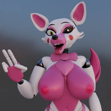 Mangle Fnaf 2 3D model furry