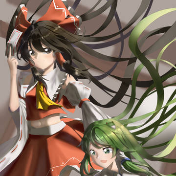 【東方】巫女組 靈夢&早苗