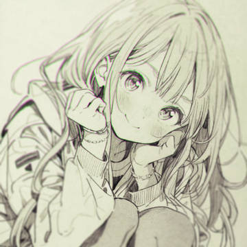 座っている
