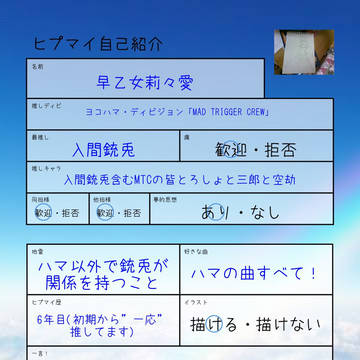 hpmiテンプレ自己紹介