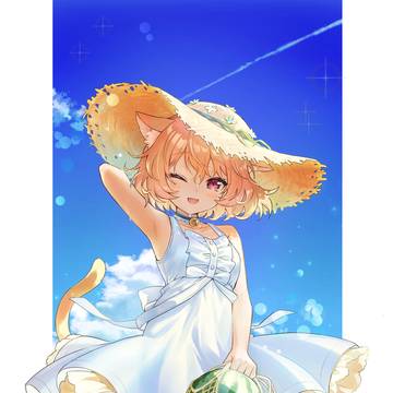夏とスイカと