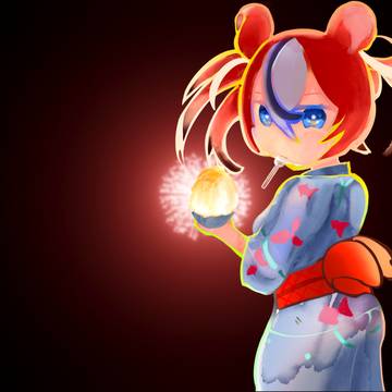 花火とハコ太郎
