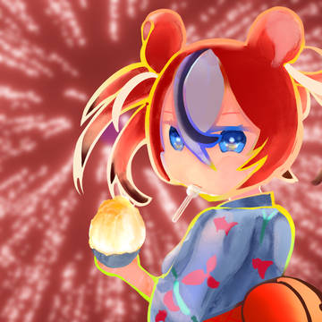 ハコスとかき氷と花火