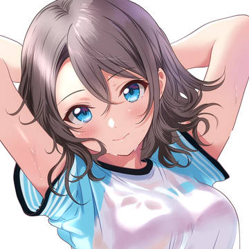 曜「はぁはぁ、汗でびしょ濡れだよ〜」