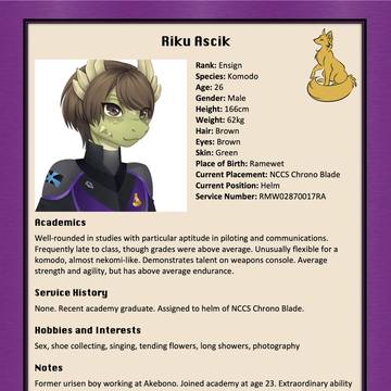 Personnel File - Riku Ascik