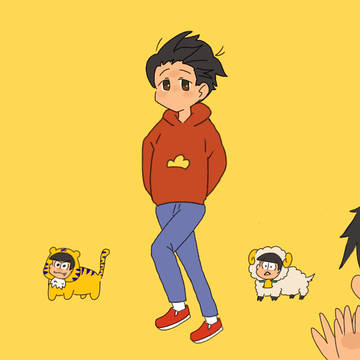 オールバック兄さん