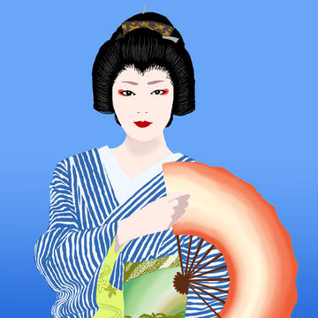芸妓（模写）