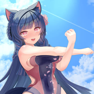 真夏の桜
