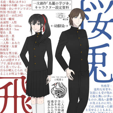 一次創作「鳥籠の学び舎」資料（飛鳥・桜兎）