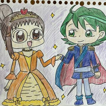 お姫様のはづきちゃんと王子様の矢田くん🥰