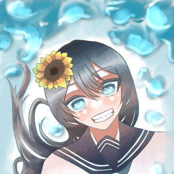 夏っぽい理子ちゃん！