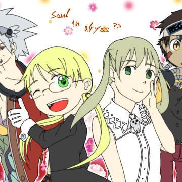 ソウルイーターとメイドインアビスの絵