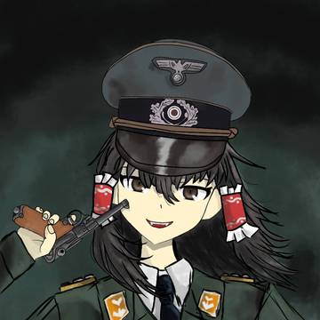 軍服霊夢