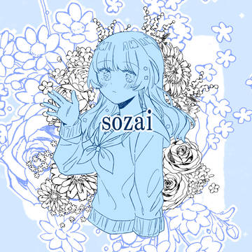 【素材】花の線画