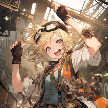 機械系エンジニアの金髪ギャル子
