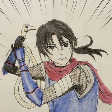 「妄想挿絵」巴さん、白（しろ）さん居ました！
