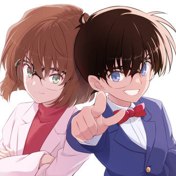 息ぴったりのお二人(メガネ差分)