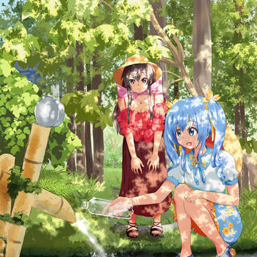 【黄桜すい誕アート2023】あやめちゃんとボツメキ湧水行ってきた