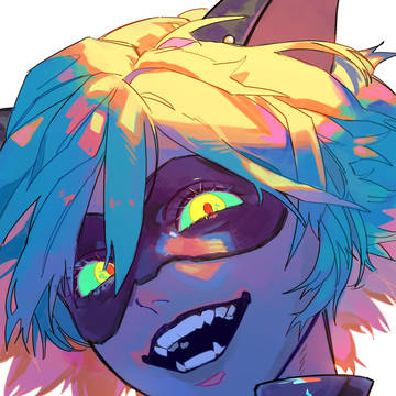 Cat noir fan art（Φ ω Φ）