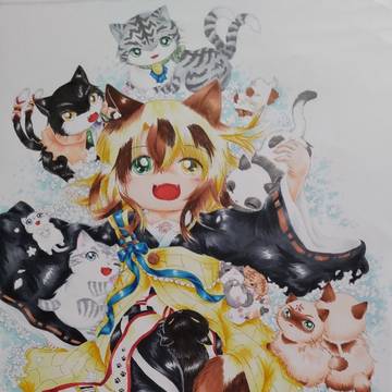 猫まみれな地蔵猫😸