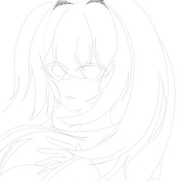 初音ミクフリー線画