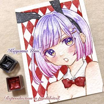 照れるバニーちゃん