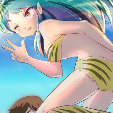 【うる星やつら】ラム　～グリザイユ画法