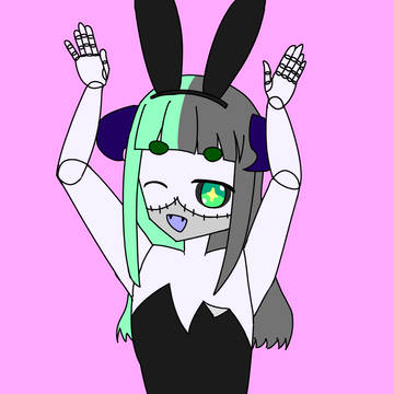 落書きのうちのVのバニー