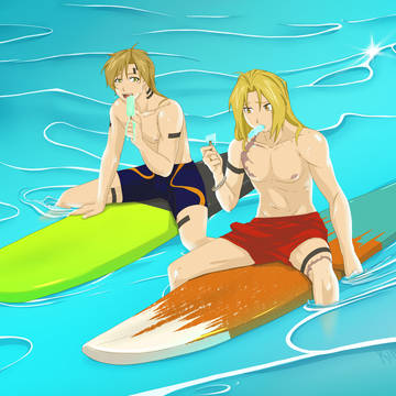 the Elric brothers on holiday