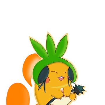 Dedenne wearing Chespin hat