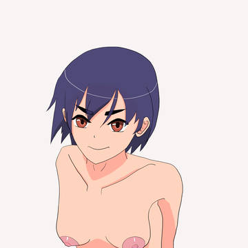 上目遣い神原駿河