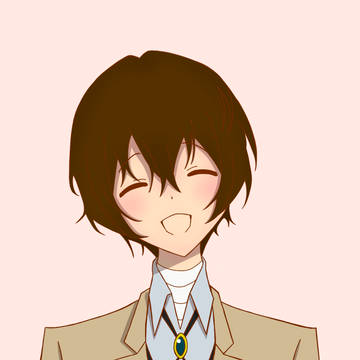 アイコン用に描いた太宰さん♪