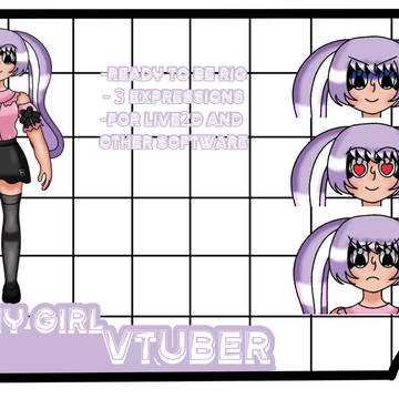 Premade Bunny Girl Vtuber