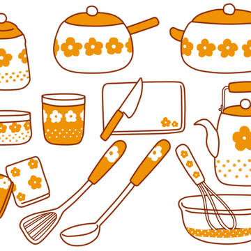 昭和レトロ風キッチン用品