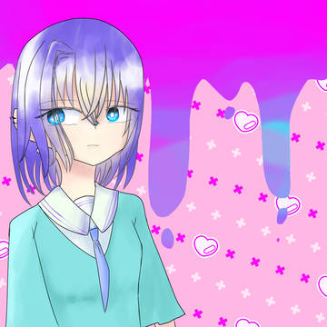 女の子を描きました！