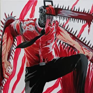 Chainsaw Man (acrylic)