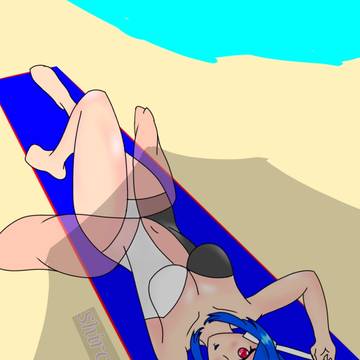 summer Reticula at the beach