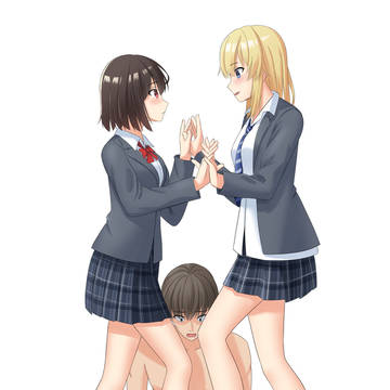 ローファーで踏み潰される(百合の間に挟まる男は)